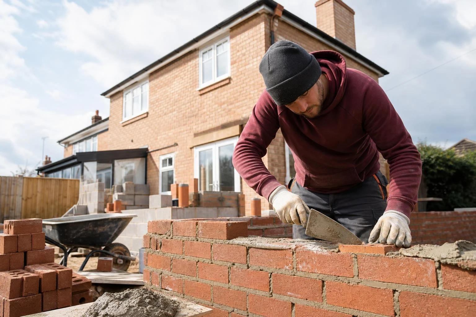 Bricklayers · Main banner · 01 — illustrative example